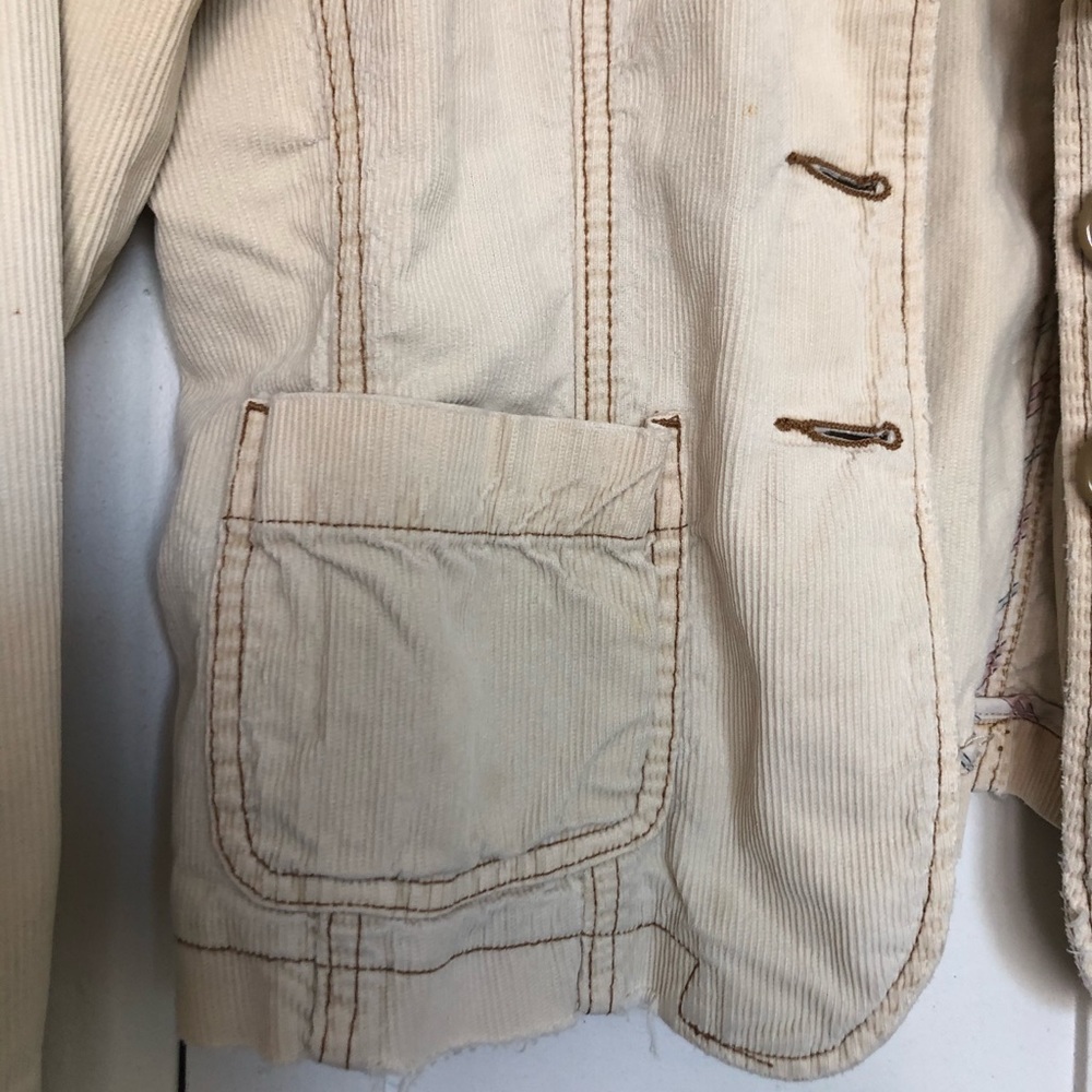 Abercrombie & Fitch Corduroy Button Down Jacket with Pockets Size Small - Picture 2 of 6